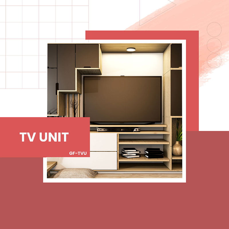 Modular TV Unit Manufacturer in Ahmedabad Residential Modular TV Unit Manufacturer in Ahmedabad